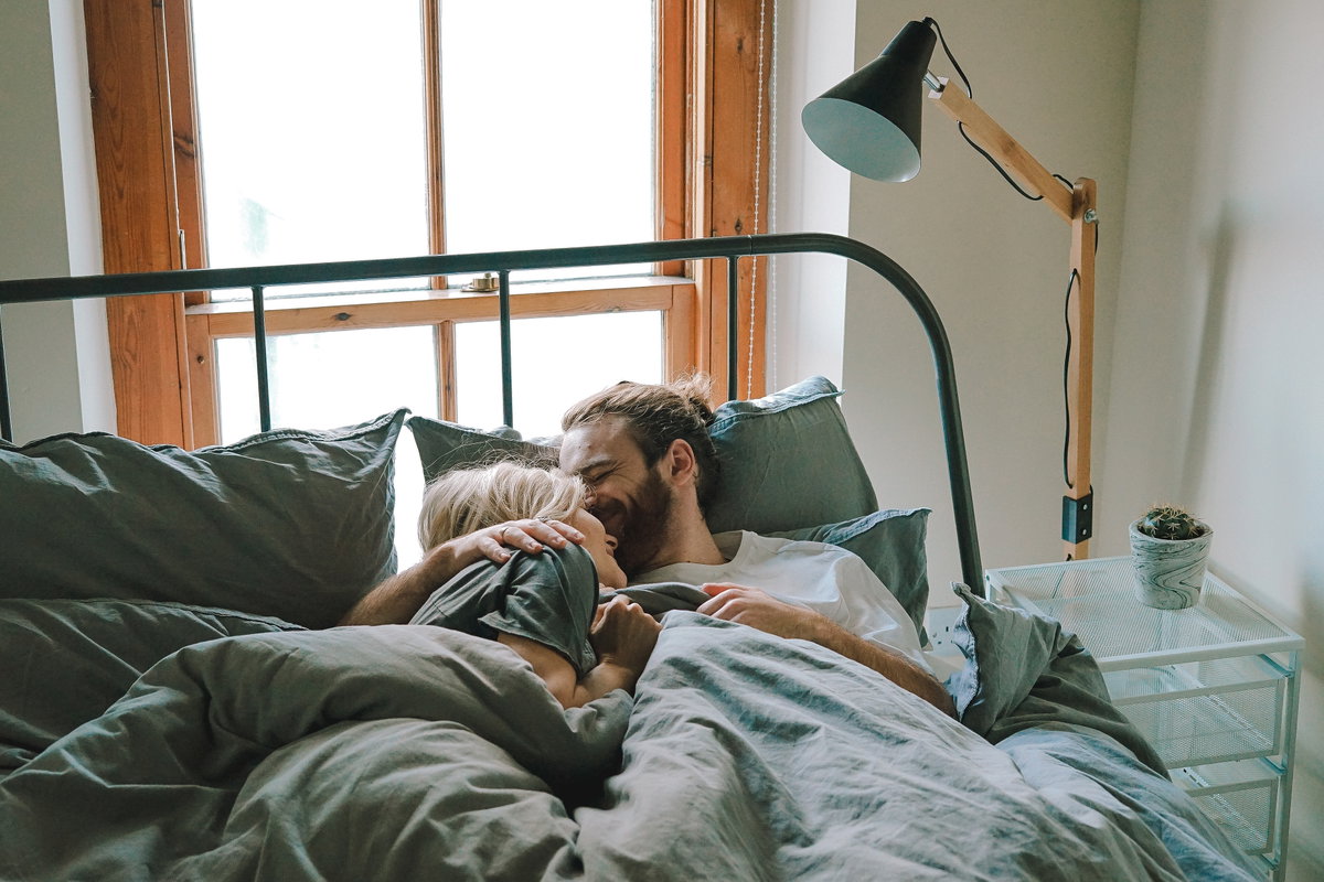 Pärchen im Bett