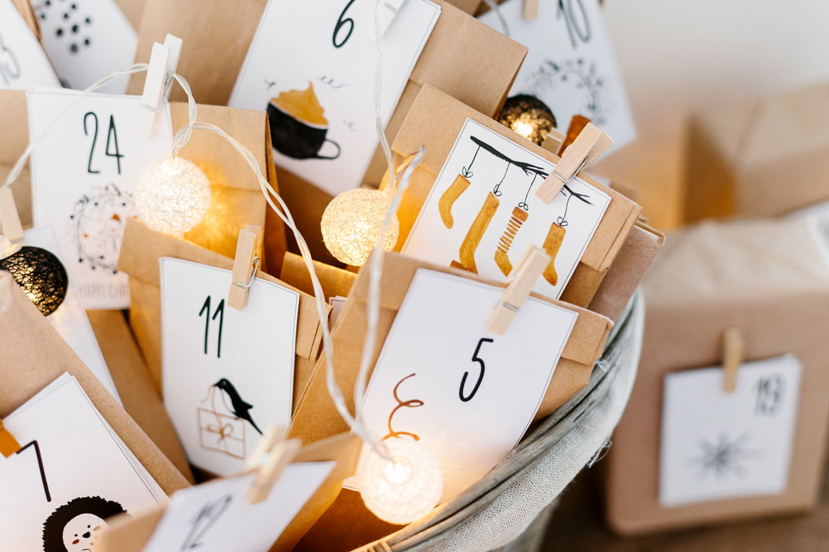 Adventskalender selbst gestalten: So geht es ohne großen Aufwand