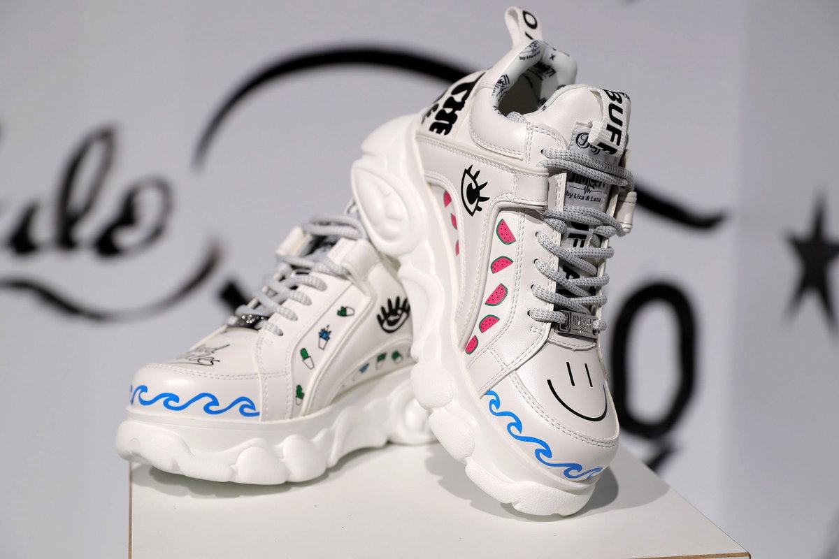 Lisa und Lena Buffallo-Sneaker weiß