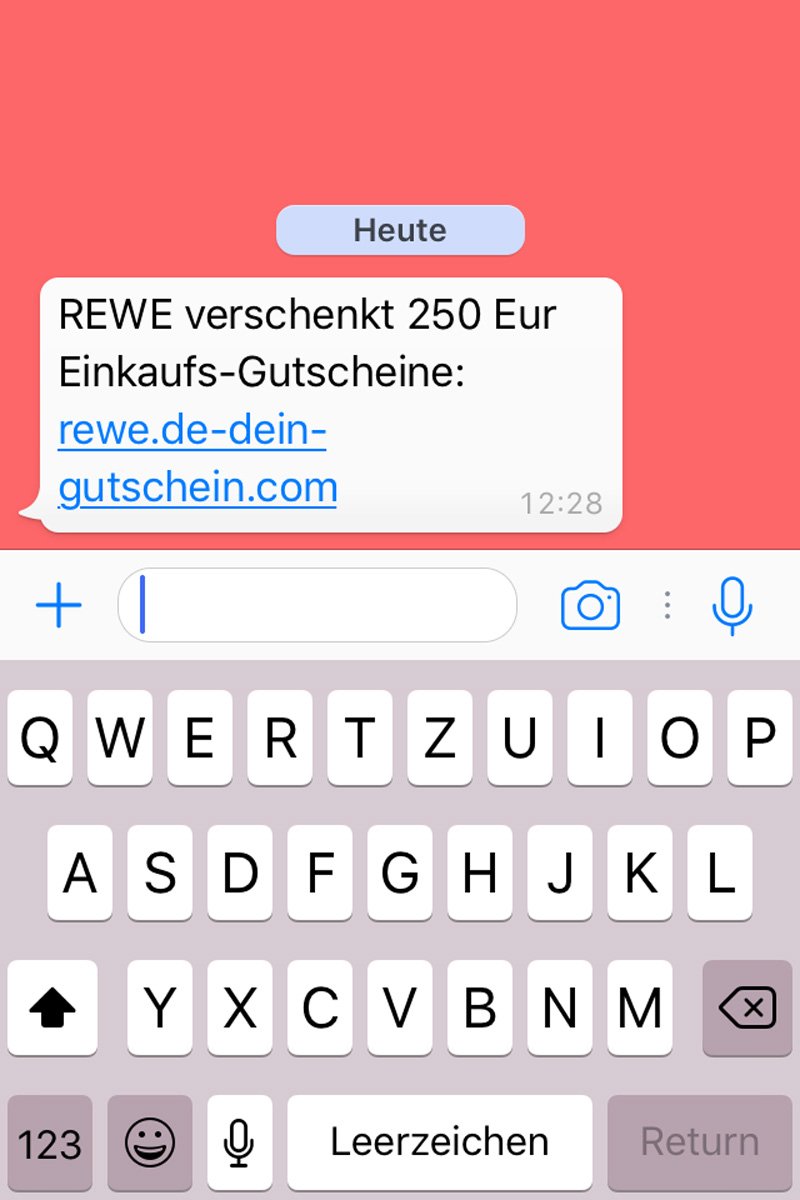 WhatsApp-Warnung: Diese Rewe-Gutscheine sind Fake!