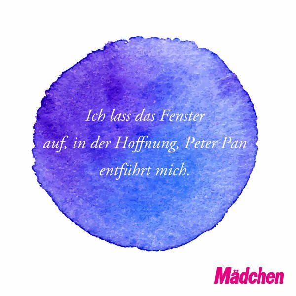 Spruch mit Peter Pan
