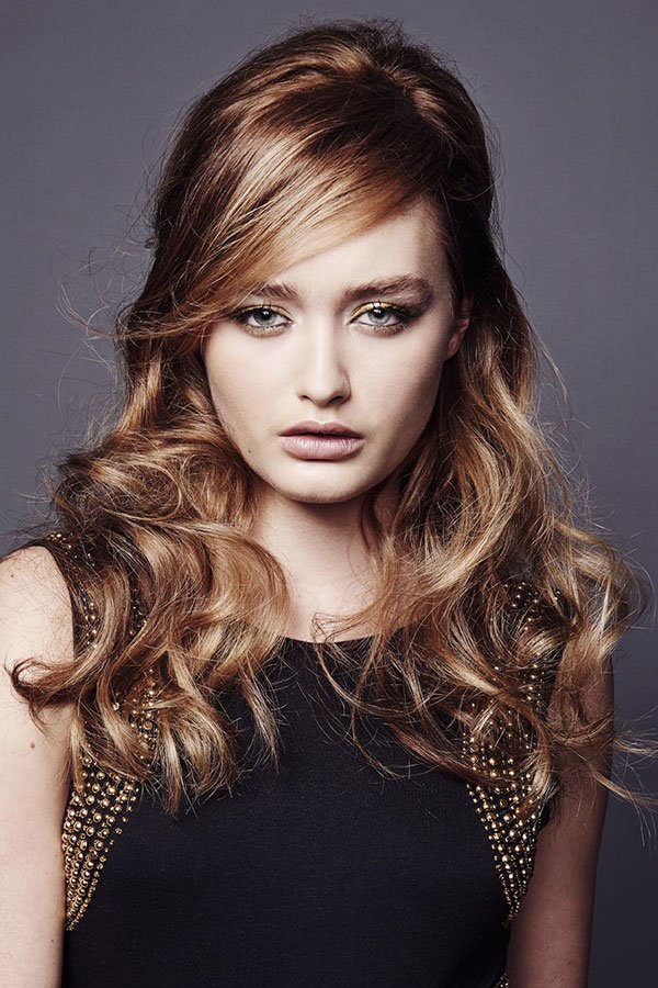Half Updo für lange Haare