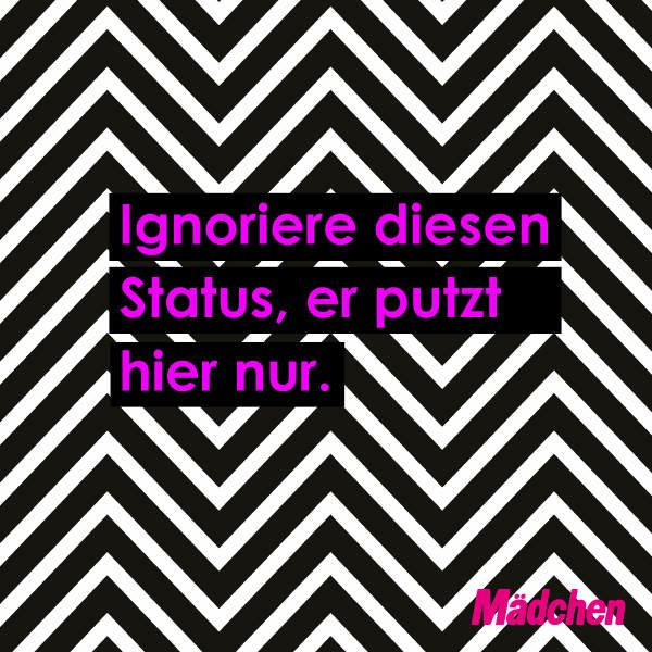 Er putzt nur...