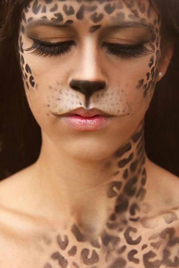 Faschingsschminke: Leopard