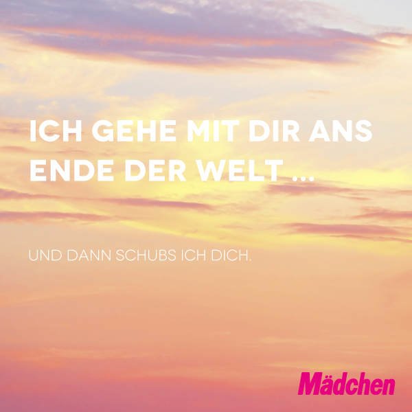 Fiese WhatsApp-Sprüche: Schubsen!
