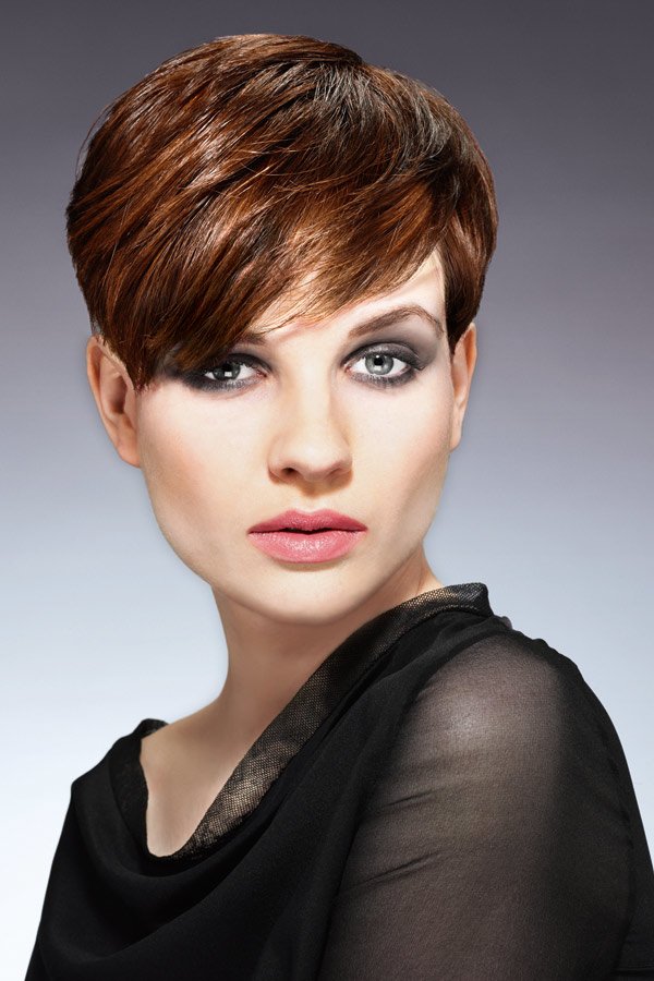 Kurzhaarfrisuren mit Highlights