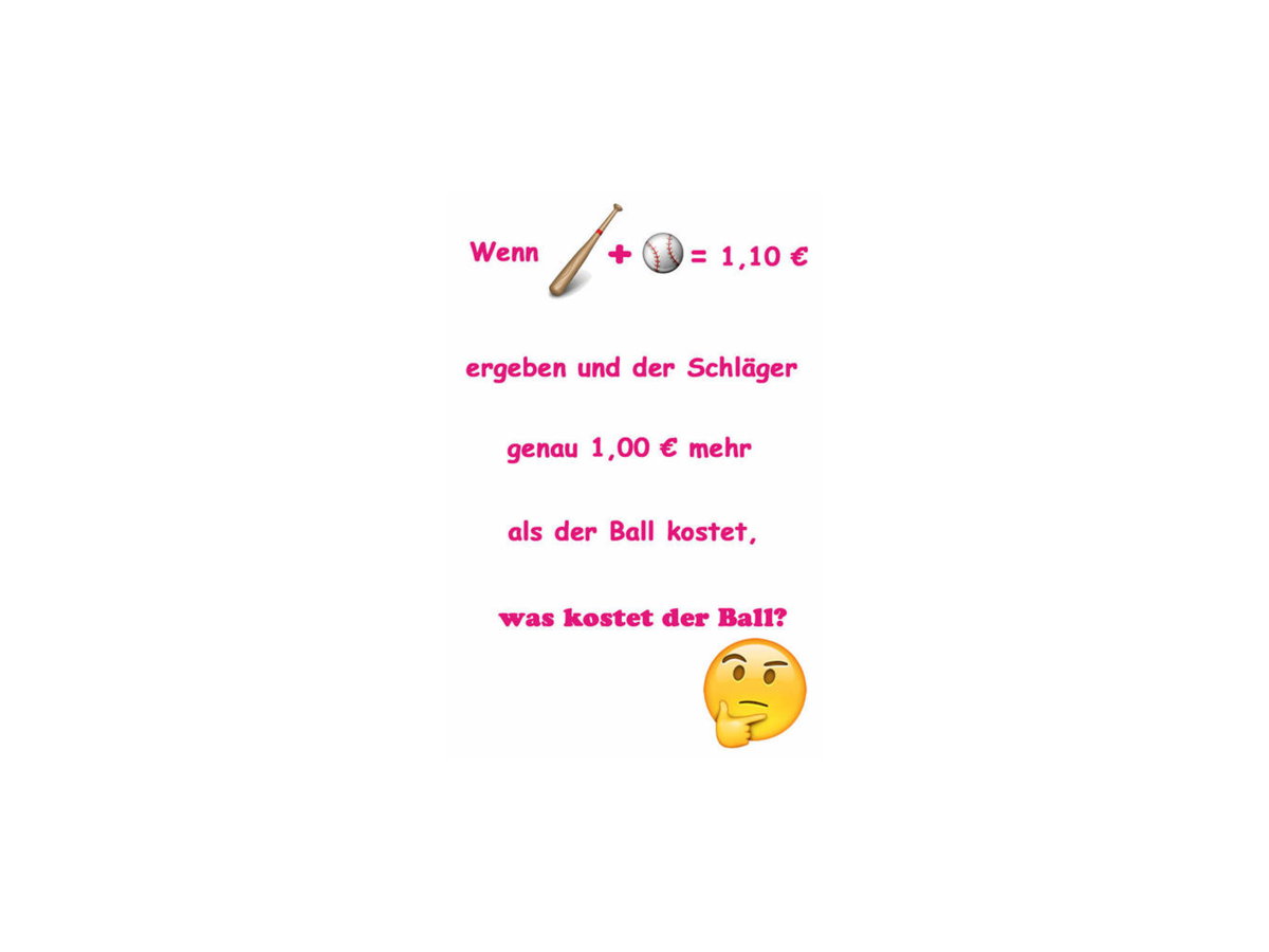 Schlaeger Ball Rätsel