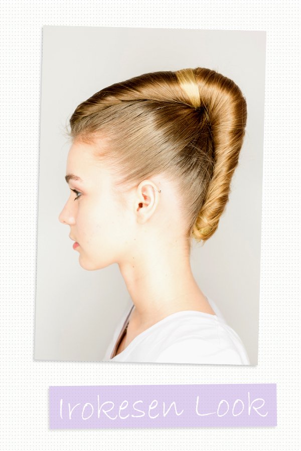 Hochsteckfrisuren selber machen: Irokesen Look