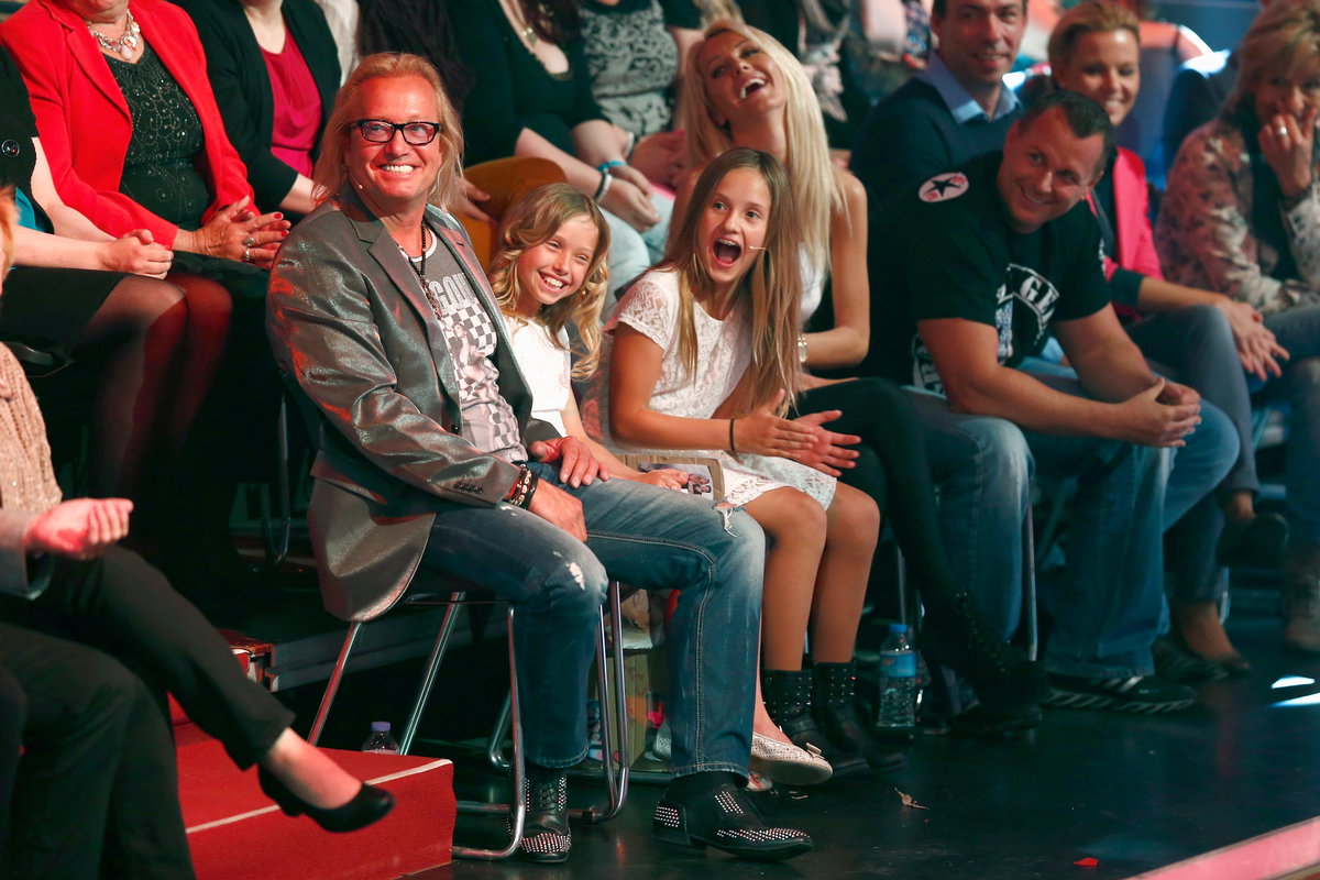Robert, Shania, Davina Geiss