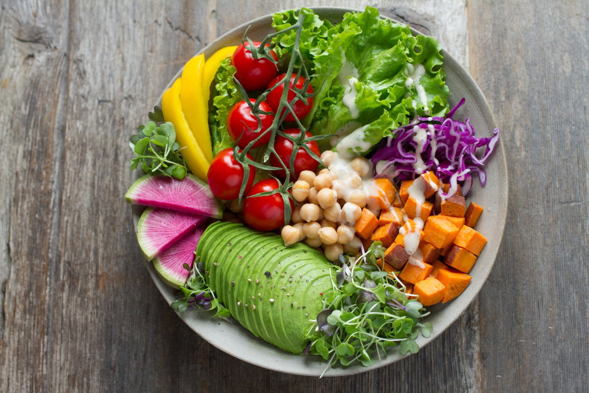 Gemüse Bowl für Vegetarier
