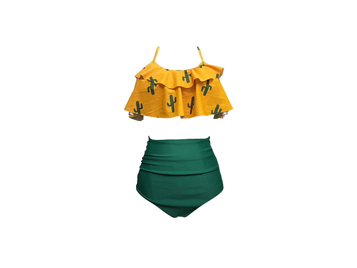 Bikini mit Kaktus-Muster