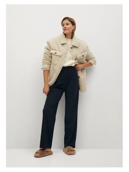 Mango Teddyfell-Jacke