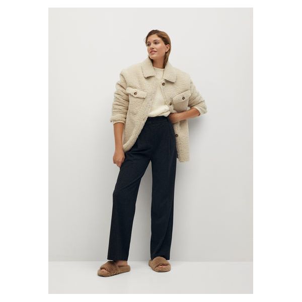 Mango Teddyfell-Jacke