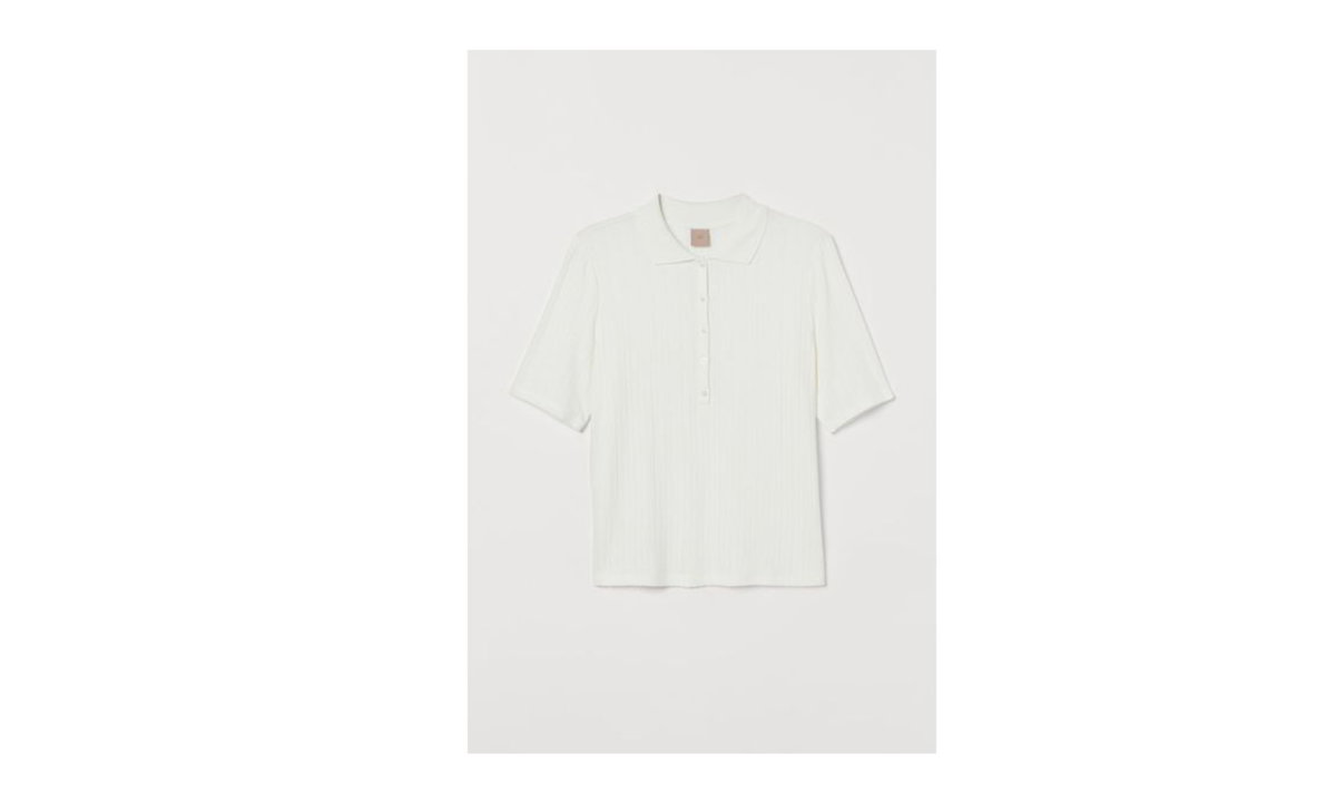 Poloshirt weiß von H&M