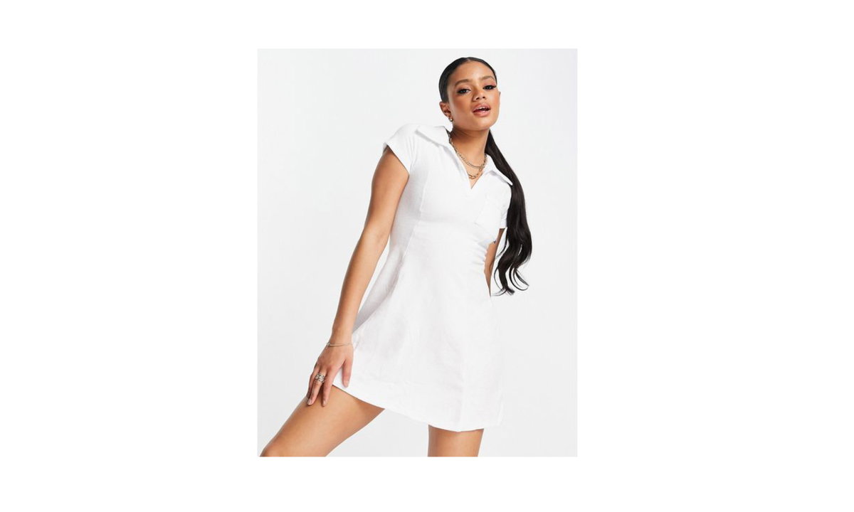 weißes Tenniskleid