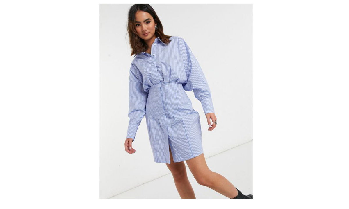 Hemdblusenkleid Asos kariert 