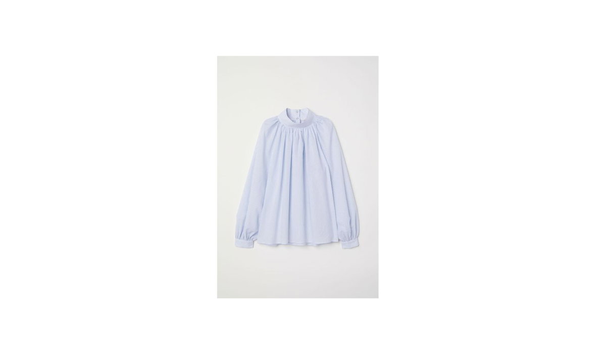 blaue Bluse H&M 