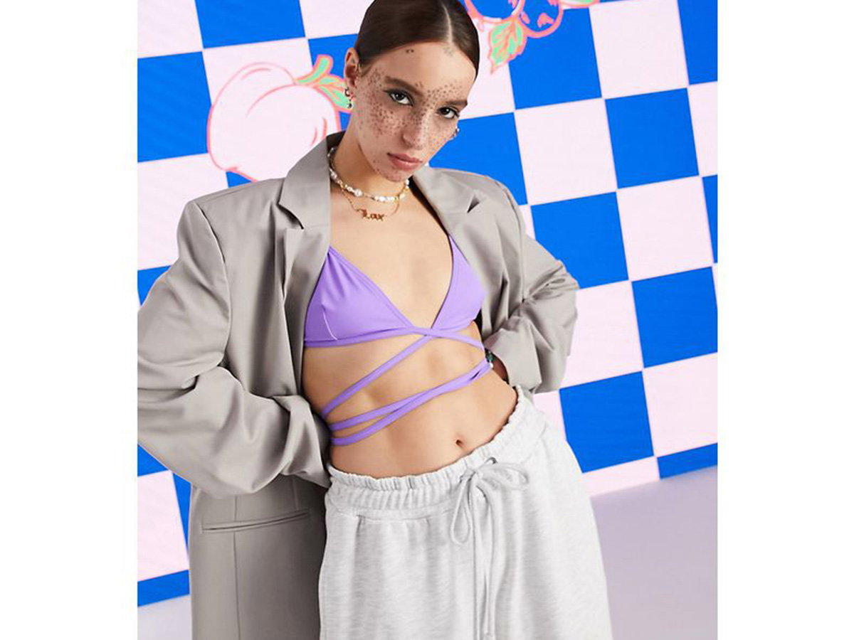 Oversized Blazer in Steingrau