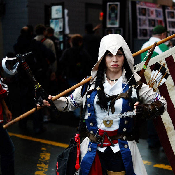 Cosplay aus Assassin's Creed III