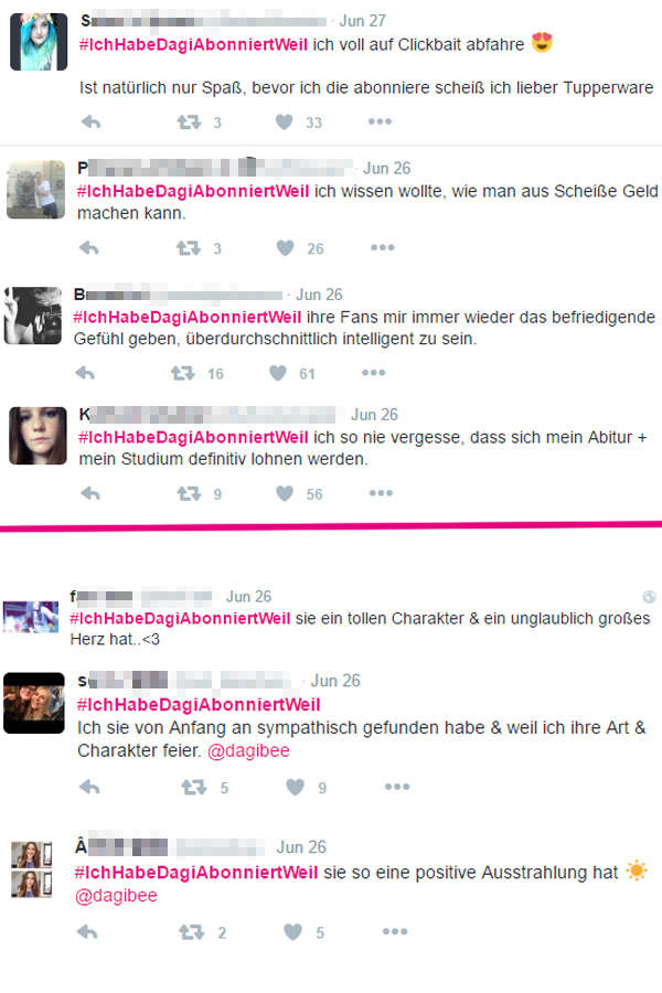 #IchHabeDagiAbonniertWeil