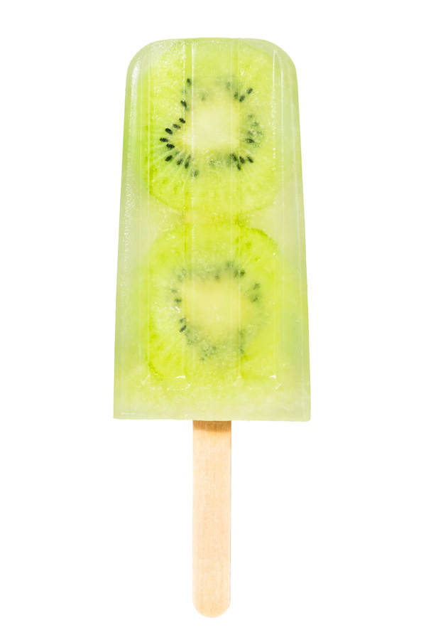 Kiwi-Eis am Stiel
