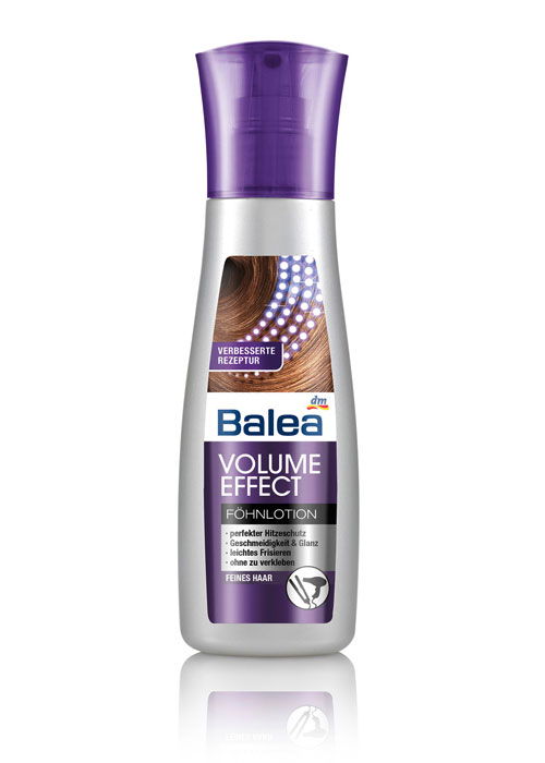 Ohne Silikone: Balea Volume Effect Föhnlotion