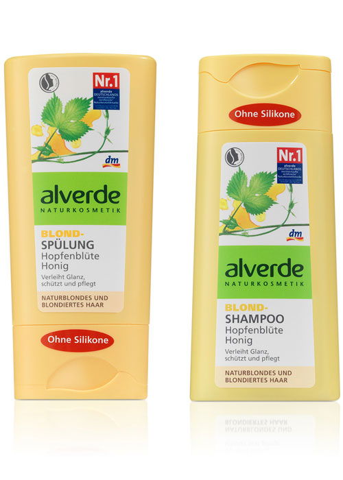 Ohne Silikone: Blondshampoo Hopfenblüte + Honig