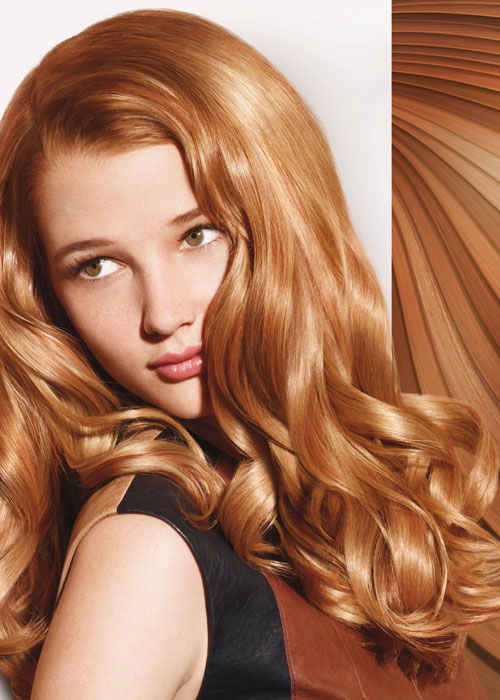 Haarfarben in Rotblond