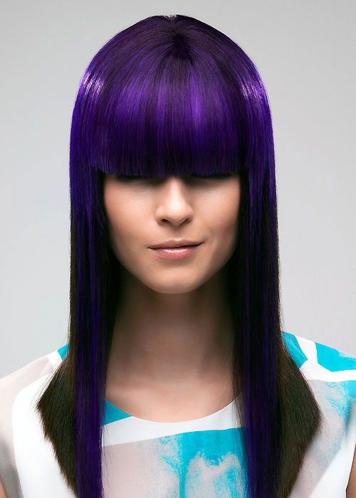 Haarfarben: Lila