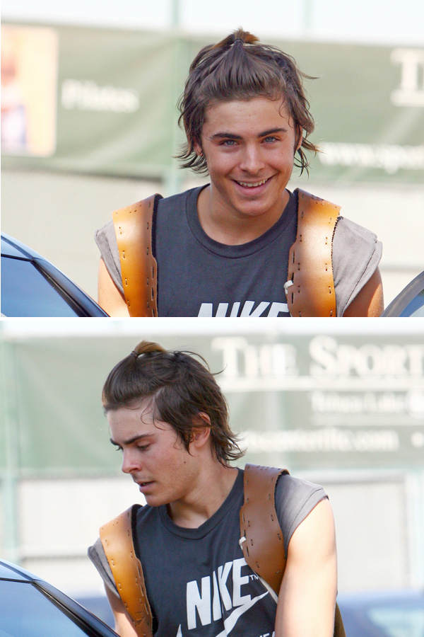 Zac Efron mit Zopf
