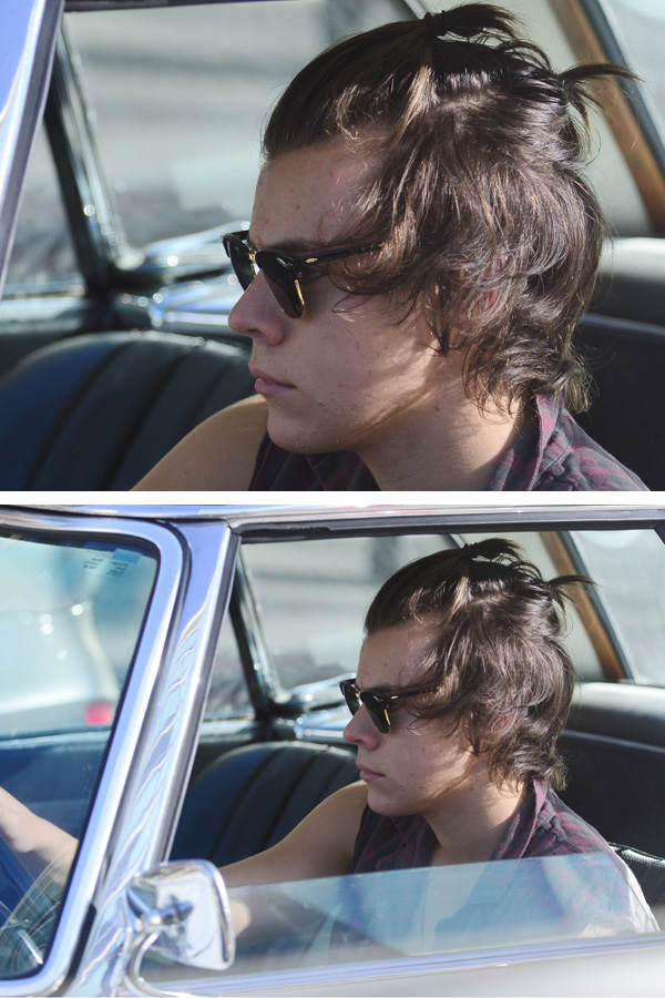Harry Styles mit Zopf