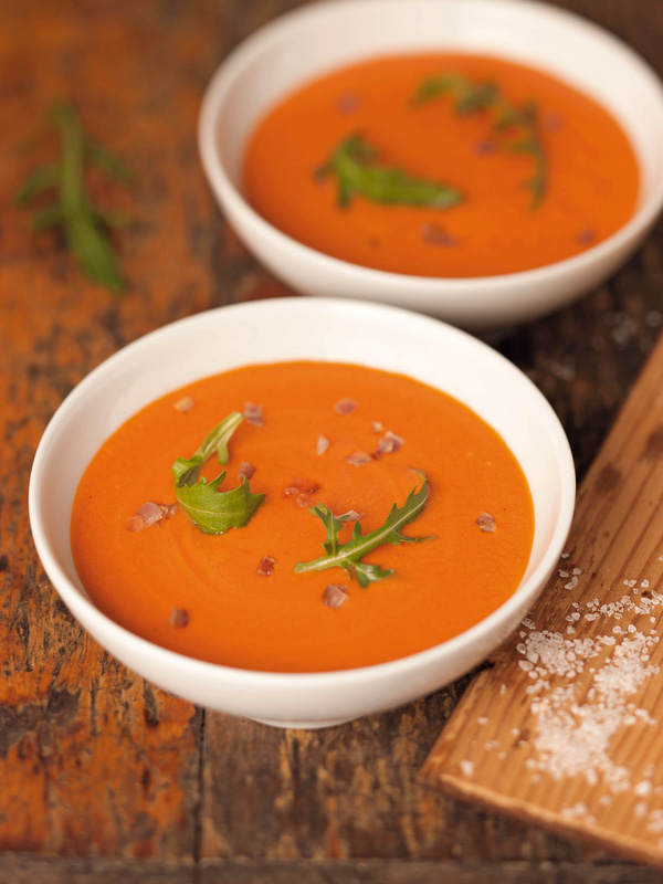 Tomatensuppe mit Kokosmilch