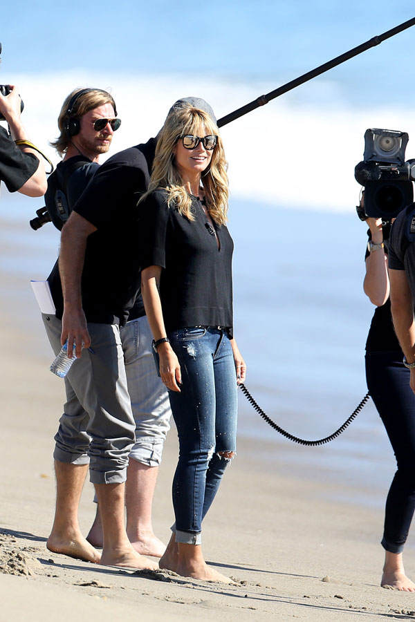 GNTM 2014: Heidi Klum am Strand