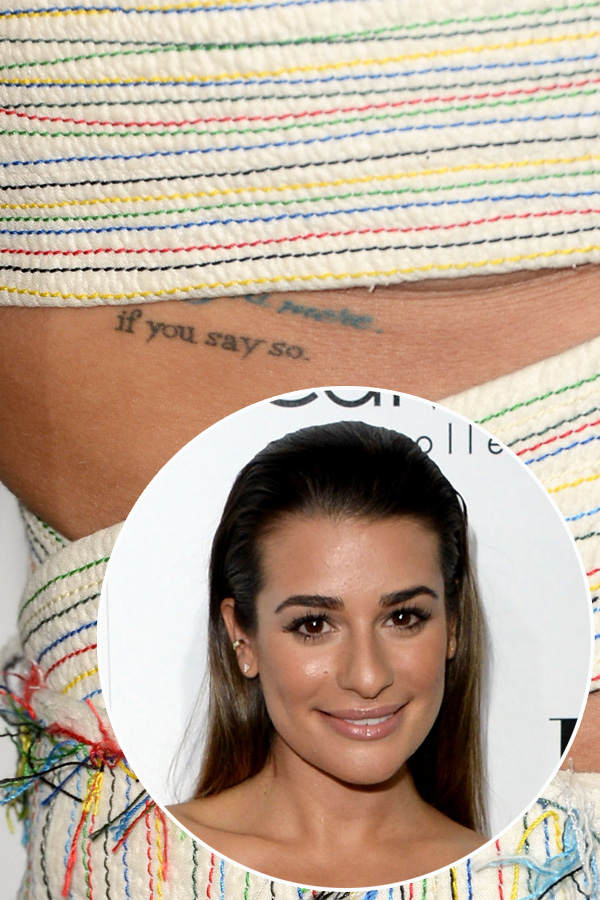 Lea Michele: Tattoo für Cory Monteith
