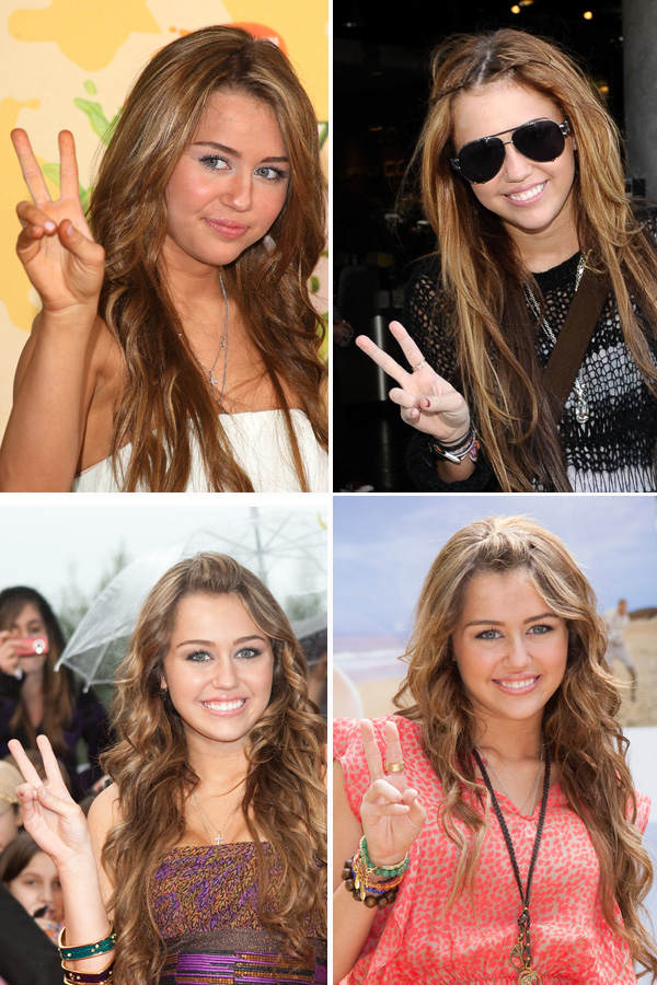 Miley Cyrus: Peace Zeichen