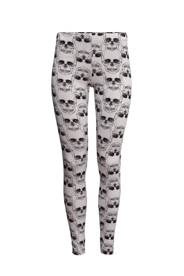 Leggings mit Totenköpfen von H&M