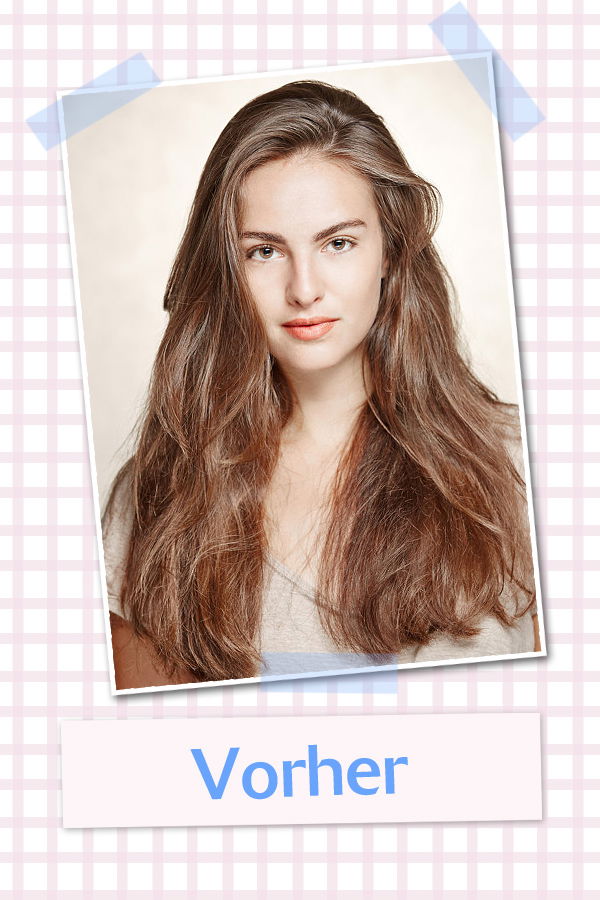 Flechtfrisur für mittellange Haare