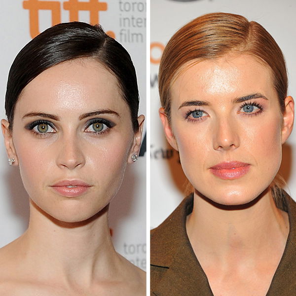 Felicity Jones vs. Agyness Deyn