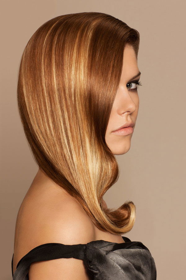 Blonde Haare in Karamell