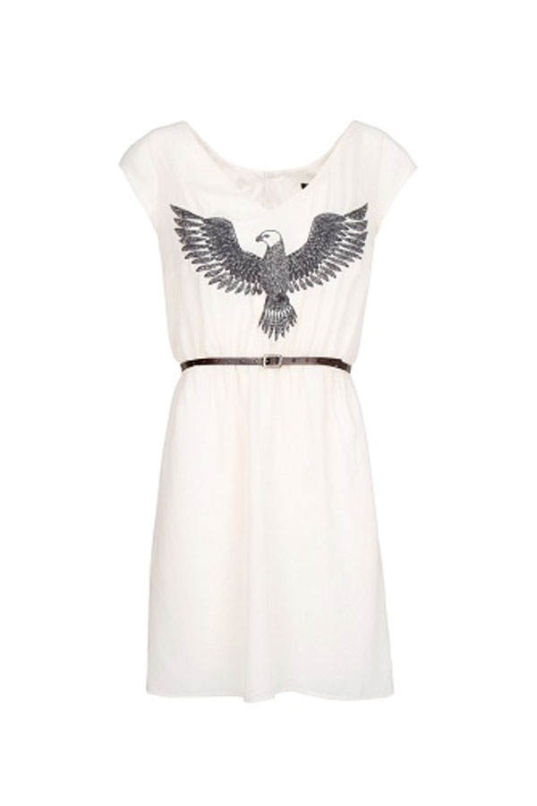 Kleid von Mango mit Stickerei