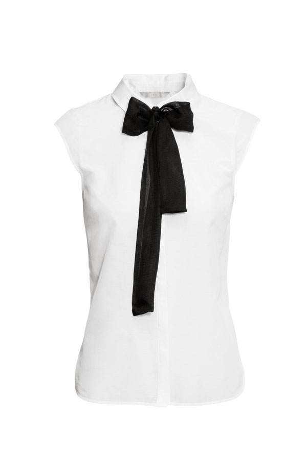 Bluse mit Schleife von H&M