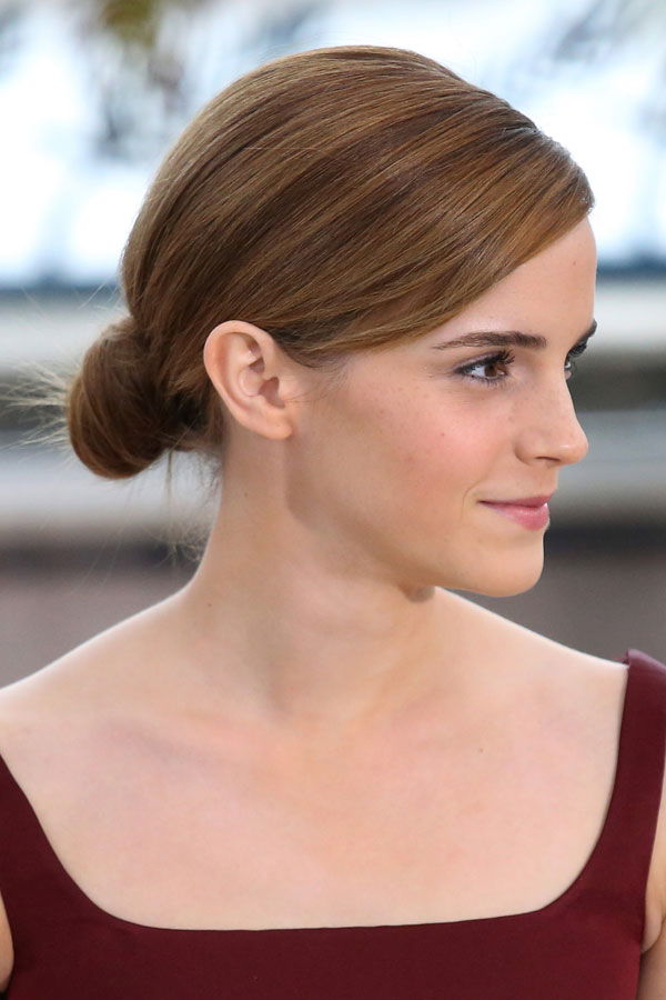 Emma Watson mit tiefem Chignon