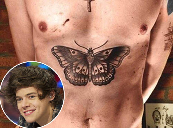 Harry Styles Schmetterling-Tattoo