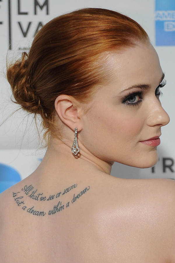 Evan Rachel Wood Tattoo