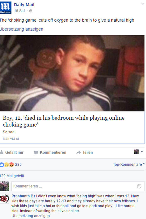 Die Würge-Challenge "The good boys game"