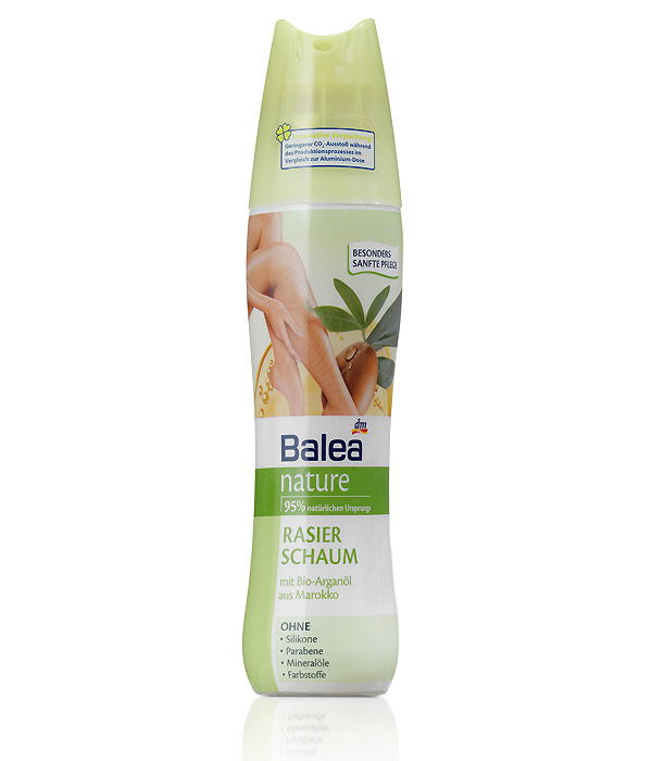haare rasieren tipps produkte balea nature rasierschaum