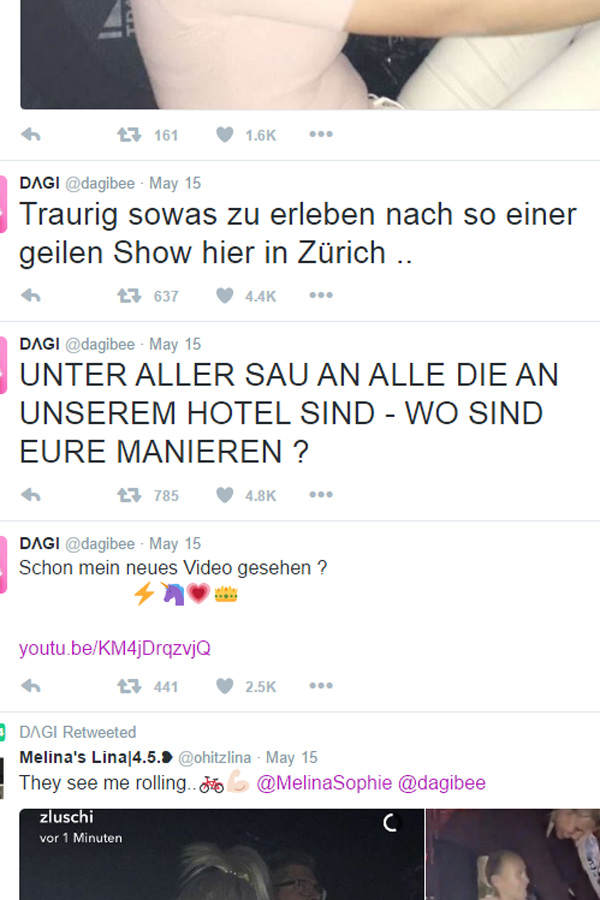 Dagi wird von Fans bedrängt