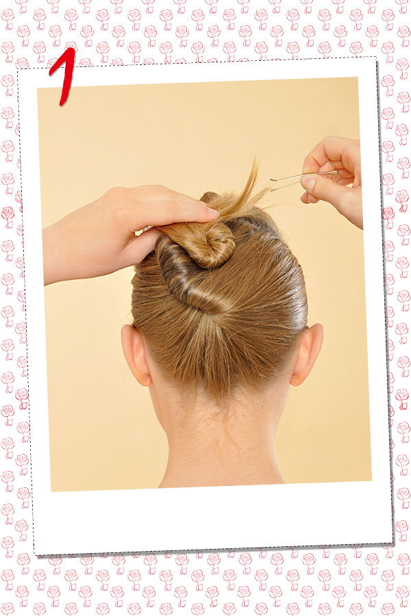 Eingedrehter Haarknoten