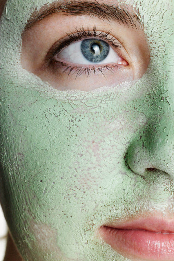 Grüner-Tee-Maske gegen Akne