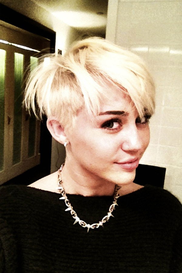 Miley Cyrus mit kurzen Haaren